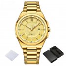 Fashion Sports GG Watches for Men Waterproof Calendar Stainless Steel Band