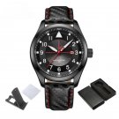 Original New Men Business BR Watches Waterproof Leather Quartz Display Date