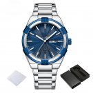 Sports Waterproof SBE Watch for Men Steel Band Quartz Day and Date Display
