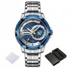 Stainless Steel Watch SBE for Men Waterproof Quartz Calendar with Luminous Hands