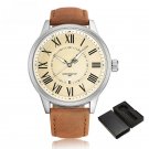 Luxury Brand Classic SYBN Leather Male Watch Quartz Calendar Big Dial Fashion