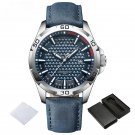 Original Fashion SBEBE Leather Watches for Men Waterproof Quartz Calendar