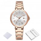 Classic Female RGW Wristwatch Waterproof Elegant Calendar Stainless Steel Band