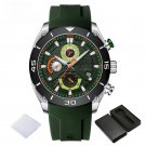 MultiFunction Sports Male Watches SGNGN Luxury Silicone Strap Quartz Chronograph