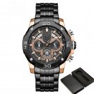 Classic Mens RGB Watches Quartz Multifunction with 3 Small Dials Chronograph