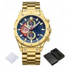 Top Luxury GBE Watch for Men Waterproof Stainless Steel Multifunction Chronograph