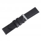 Accessories 23mm Genuine Leather Watch Band Black Men Waterproof Belt With Buckle
