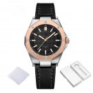 Fashion Minimalist Design Casual RGBB Watch for Women Quartz Leather Polygon Case