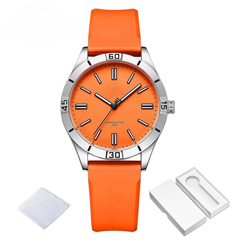 Trend Brand Simple Creative Design Womens Quartz SOO Watch Waterproof TPU Strap