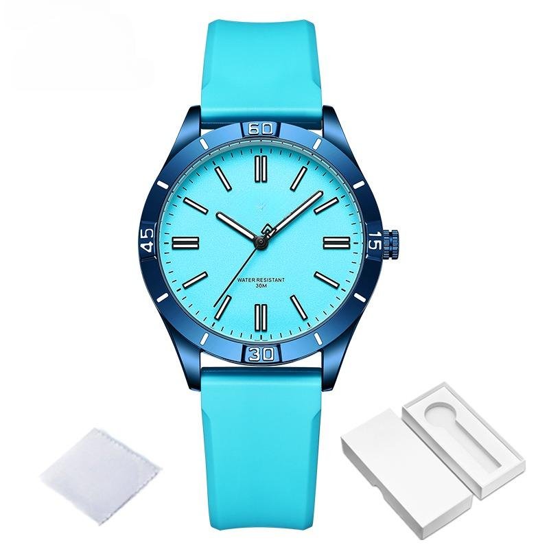 Trend Brand Simple Creative Design Womens Quartz BEBEBE Watch Waterproof TPU Strap