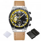 2023 Mens Quartz Leather SBBN Watches Chronograph Automatic Date Display Waterproof