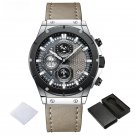 2023 Mens Quartz Leather SGYGY Watches Chronograph Automatic Date Display Waterproof
