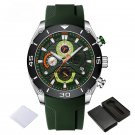 MultiFunction Male Watches SGNGN Silicone Strap Luxury Fashion Quartz Chronograph