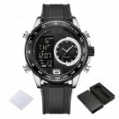 Sport SWB Watches Water Resistant for Men Soft Silicone Strap Luxury Luminous