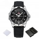 Man SBB Watches Creative Quartz Day and Date Display Nylon Band 3ATM Waterproof