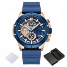 Original RGBEBE Watches Waterproof for Men Fumed Silica Strap Quartz Chronograph