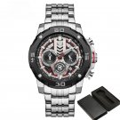 Classic Mens Quartz Multifunction SW Watches Chronograph with 3 Small Dials