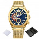 Creative Design Luxury Mens Quartz Water Resistant GBE Watch Mesh Stainless Steel