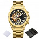 Luxury GB Watch for Men Waterproof Stainless Steel Multifunction Chronograph