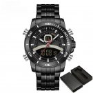 Male BB Wristwatch Analog Digital Classic Stainless Steel Quartz Chronograph