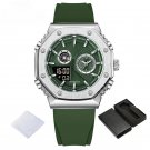 Mens Luxury SGNGN Wristwatch Comfortable Silicone Strap Luminous Digital LCD Display