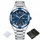 Sports SBE Watch Waterproof for Men Steel Band Quartz Day and Date Display