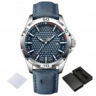 Original Fashion Wild Waterproof Leather SBEBE Watches for Men Quartz Calendar