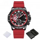 Original Waterproof BRR Watches for Men Fumed Silica Strap Quartz Chronograph