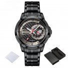 Waterproof BB Watch for Men Quartz Calendar Stainless Steel with Luminous Hands