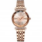 Luxury Ladies Waterproof Rose Gold Gold Watches High Quality Stainless Steel Quartz