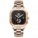 Luxury Male Waterproof Gold Gold Gold S Watch Chronograph Stainless Steel Date