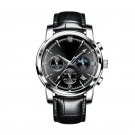 2021 Men Watches Leather L BK SL Quartz Waterproof Luxury Blue Luminous Sport