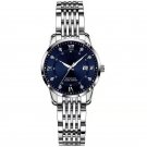 Women Waterproof Silver Blue S Watches Luxury Quartz Luminous Date Stainless Stain
