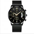 New Fashion Men Watch 814 BK GD M Luxury Waterproof Luminous Date Sports Quartz