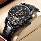 New Automatic Tourbillon Waterproof Multicolor Watch for Men Mechanical Steel Strap