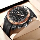 Men Digital Big Watch Rose gold black Waterproof Military Fashion Electronic