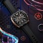 Mens Original Rose golden black Watches Classic Roman Scale Dial Waterproof