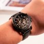 Mens Watch Leather Mechanical Waterproof Stainless Steel Automatic CAM AR SK YBBL