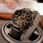 Mens Watch Leather Mechanical Waterproof Stainless Steel Automatic CAM AR SK YBBL