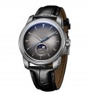 Moonphase Leather Wristwatches Stainless Steel Case Automatic Waterproof JM MP YBB