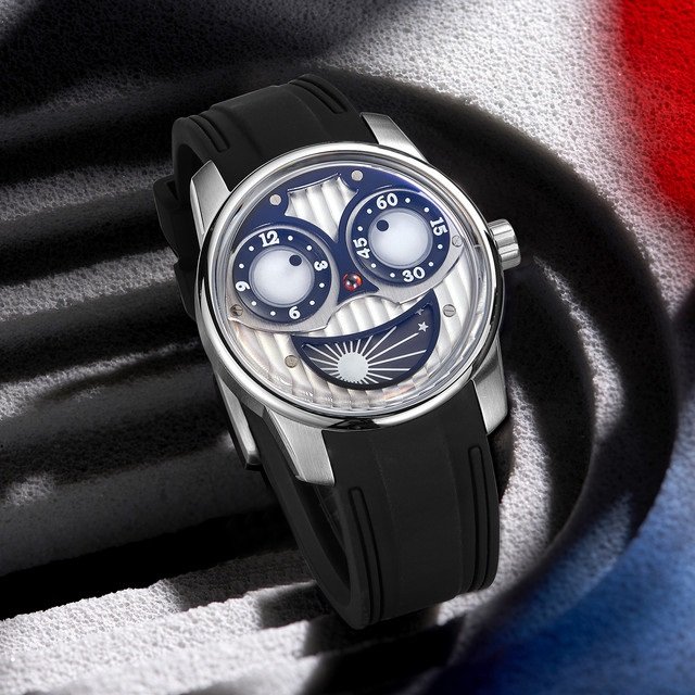 Big Jorke Dial Automatic Selfwinding Mechanical Watch Rubber Strap For Men JM JK PWBR