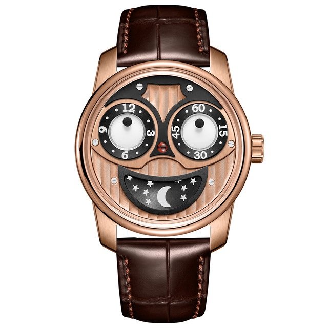Mens Automatic Watch Leather Designer Big Joker Dial Mechanical Selfwinding JM PWW