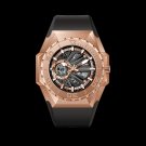 Mechanical Skeleton Watch For Men Automatic Rubber Accessories RGA6903 S PBBR