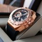 Mechanical Skeleton Watch For Men Automatic Rubber Accessories RGA6903 S PBBR
