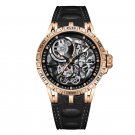 Automatic Mechanical Waterproof Watches for Men PBB Rubber Strap Sapphire
