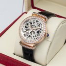 Women Automatic Waterproof Watches Steel Case PWB Calf Leather Strap Sapphire