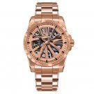 Skeleton Watches Mechanical Automatic Sport Casual For Men PPPS Luminous Bracelet