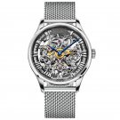 Luxury Automatic Watches Skeleton Dial Stainless Steel Hollow Outfor Men 5401S