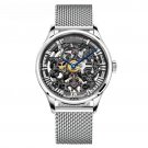Men Skeleton Automatic Watches Leather Strap Limited Edition Sapphire 5402A9