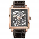 Luxury Brand Sapphire black Skeleton Dial Automatic Waterproof Watch 3501D2